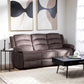 Living Sofá 3 Cuerpos Reclinable + Sofá 2 Cuerpos Reclinable + Berger 1 Cuerpo Reclinable Moderno New Martell Café