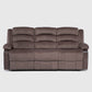 Living Sofá 3 Cuerpos Reclinable + Sofá 2 Cuerpos Reclinable + Berger 1 Cuerpo Reclinable Moderno New Martell Café