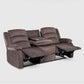 Living Sofá 3 Cuerpos Reclinable + Sofá 2 Cuerpos Reclinable + Berger 1 Cuerpo Reclinable Moderno New Martell Café