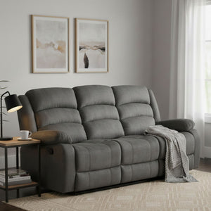 Sofá 3 Cuerpos Reclinable Moderno New Martell
