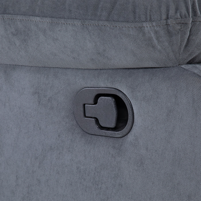 Living Reclinable 1 Sofá 3 Cuerpos + 2 Bergers Gris New Martell