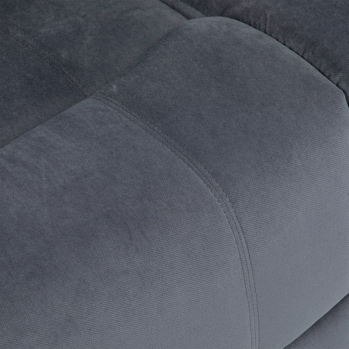 Sofá 3 Cuerpos Reclinable Moderno Gris New Martell
