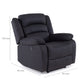 Living Reclinable Eléctrico 1 Sofá 3 Cuerpos + 2 Bergers New Praga