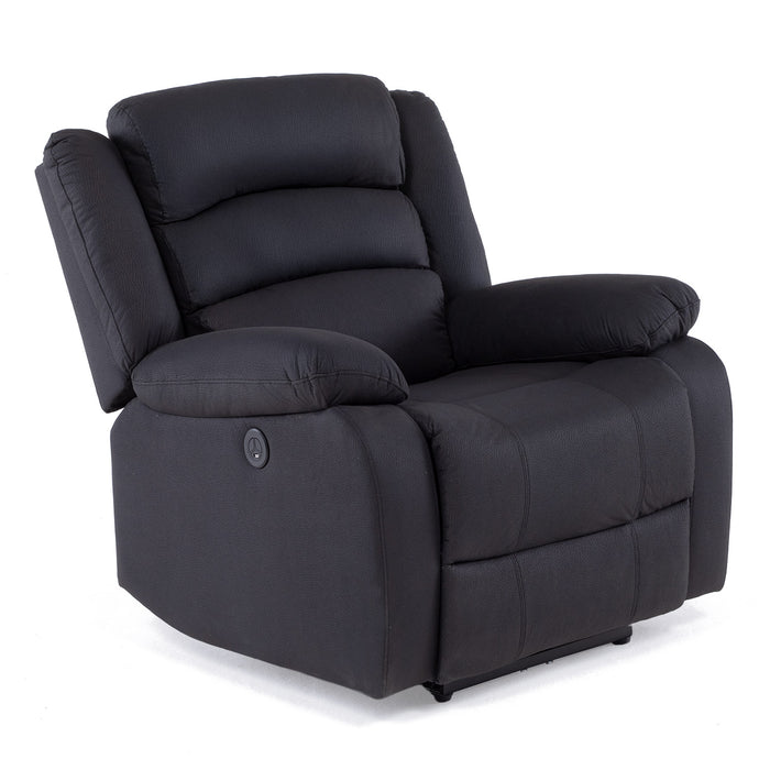 Berger 1 Cuerpo Reclinable Eléctrico Moderno Negro New Praga