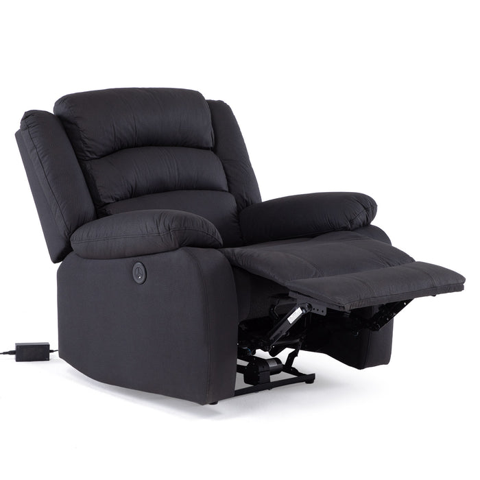 Berger 1 Cuerpo Reclinable Eléctrico Moderno Negro New Praga