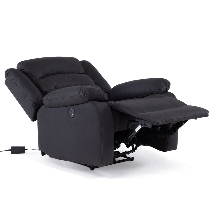 Berger 1 Cuerpo Reclinable Eléctrico Moderno Negro New Praga