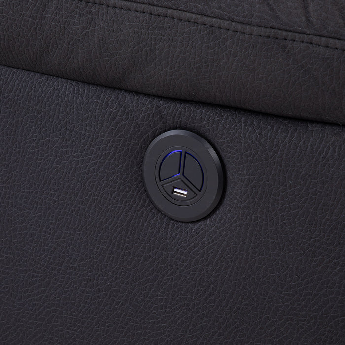 Berger 1 Cuerpo Reclinable Eléctrico Moderno Negro New Praga