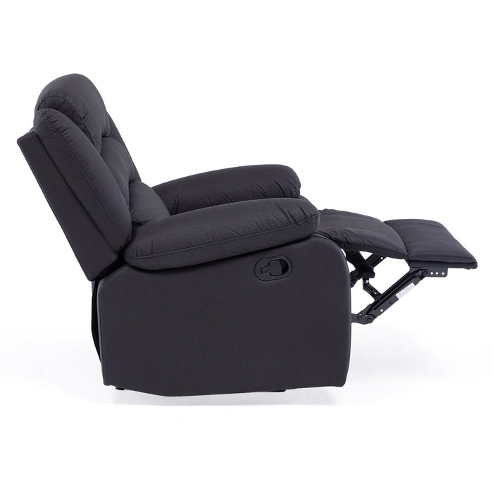 Berger 1 Cuerpo Reclinable Moderno Negro New Praga