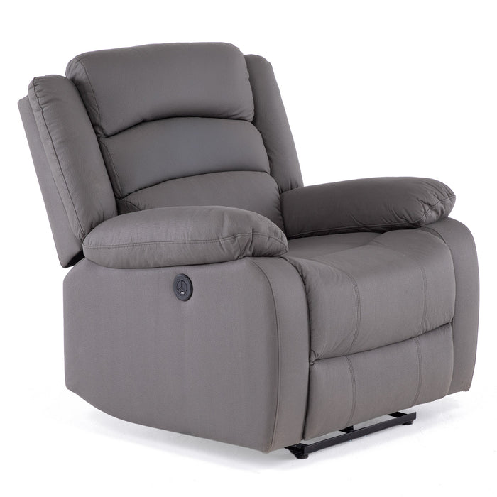 Berger 1 Cuerpo Reclinable Eléctrico Moderno Gris New Praga