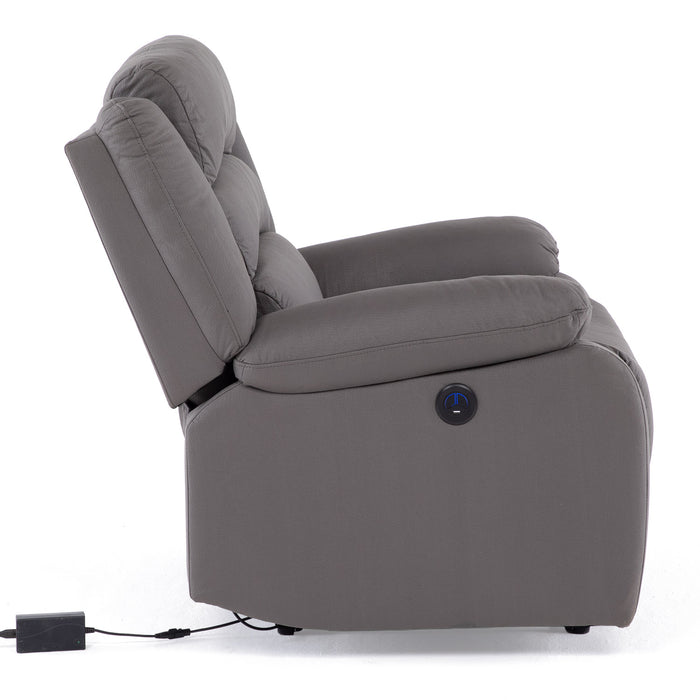 Berger 1 Cuerpo Reclinable Eléctrico Moderno Gris New Praga