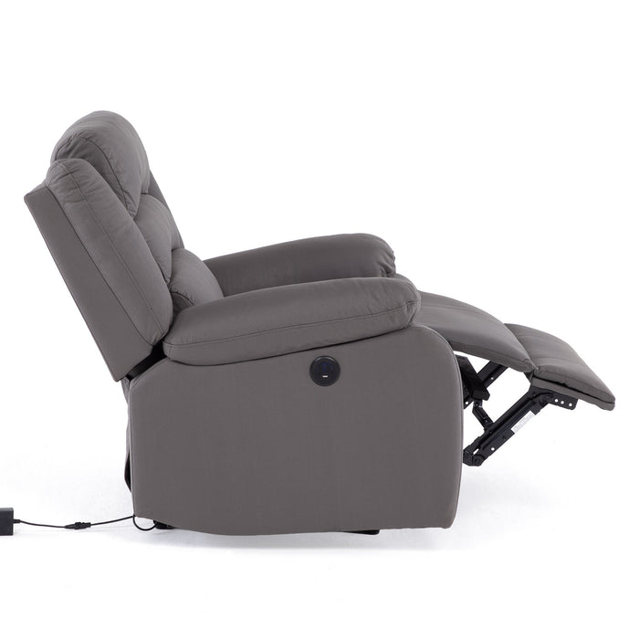 Berger 1 Cuerpo Reclinable Eléctrico Moderno Gris New Praga