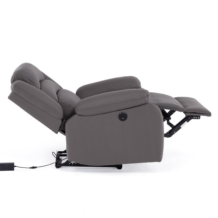 Berger 1 Cuerpo Reclinable Eléctrico Moderno Gris New Praga
