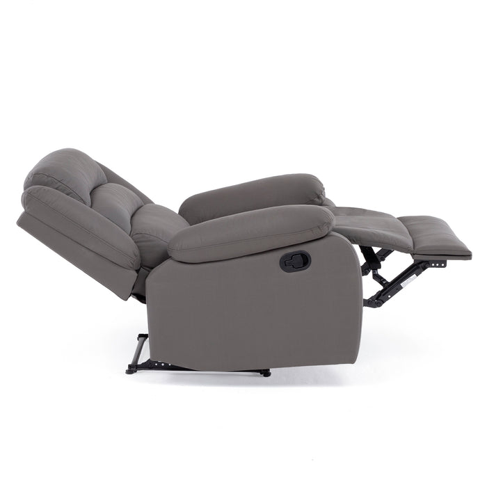 Berger 1 Cuerpo Reclinable Moderno Gris New Praga
