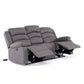 Living Reclinable Eléctrico 1 Sofá 3 Cuerpos + 2 Bergers New Praga