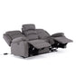 Living Reclinable Eléctrico 1 Sofá 3 Cuerpos + 2 Bergers New Praga
