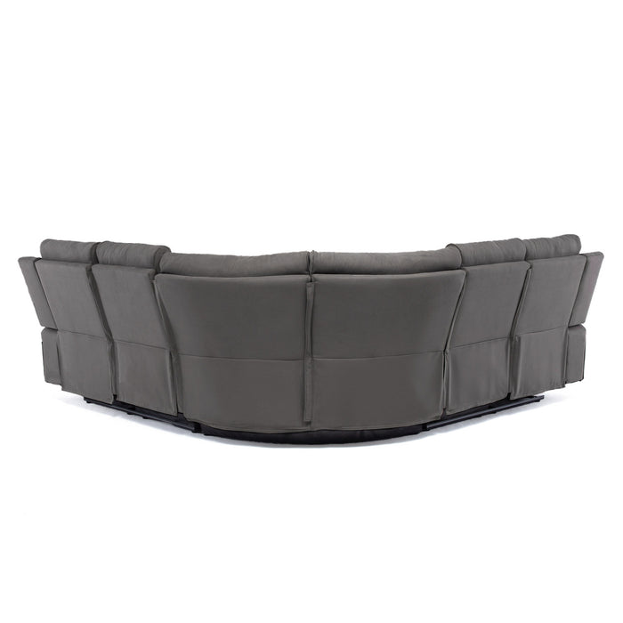Sofá Seccional Reclinable Living Arizona Gris