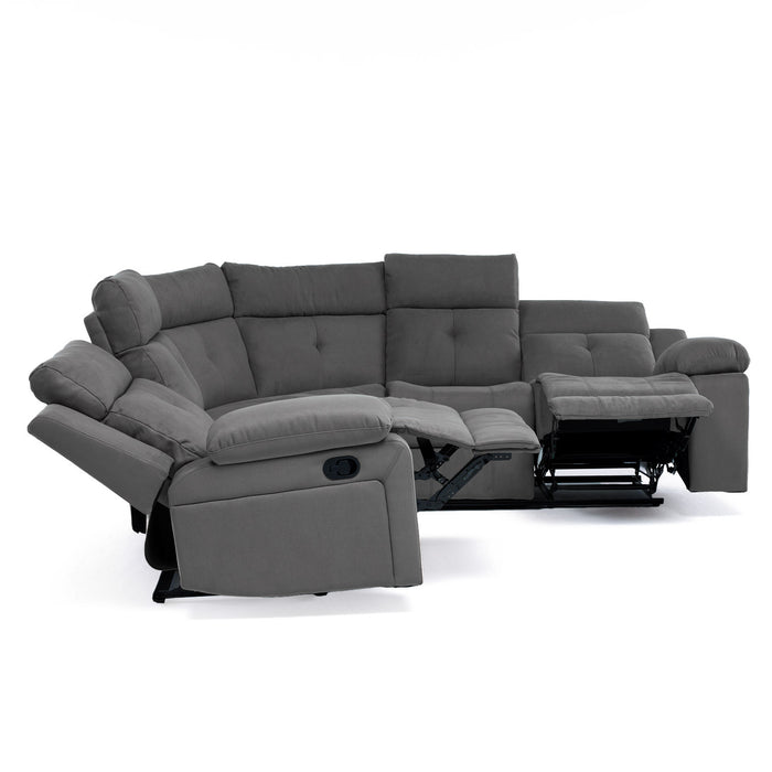 Sofá Seccional Reclinable Living Arizona Gris