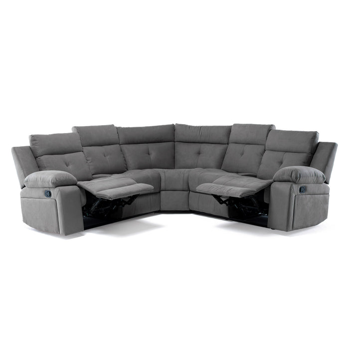Sofá Seccional Reclinable Living Arizona Gris