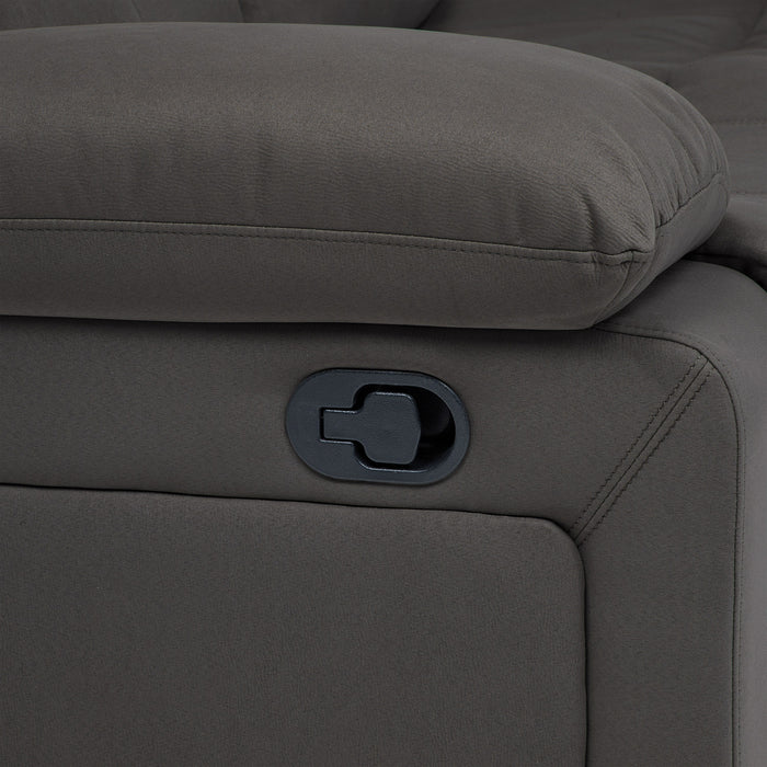 Sofá Seccional Reclinable Living Arizona Gris