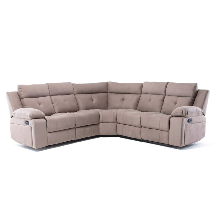 Sofá Seccional Reclinable Living Arizona Beige