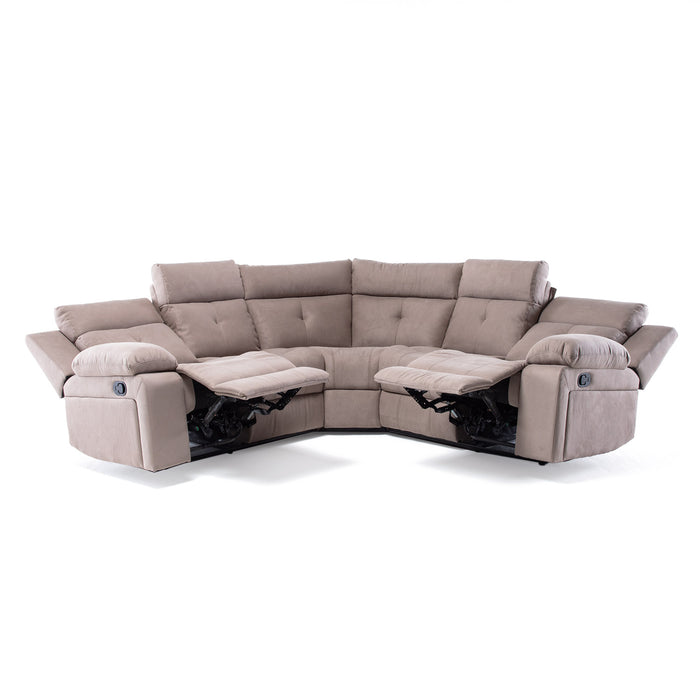 Sofá Seccional Reclinable Living Arizona Beige