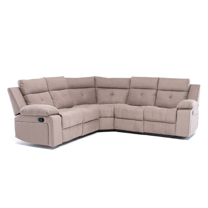 Sofá Seccional Reclinable Living Arizona Beige