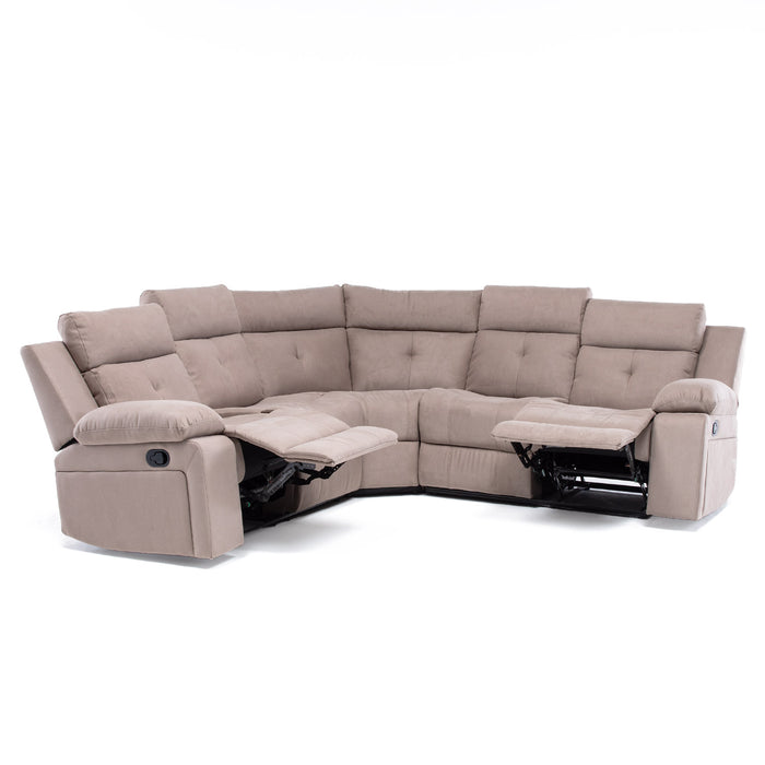 Sofá Seccional Reclinable Living Arizona Beige