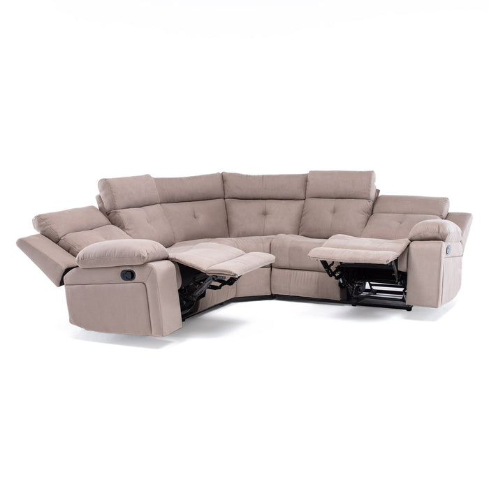 Sofá Seccional Reclinable Living Arizona Beige