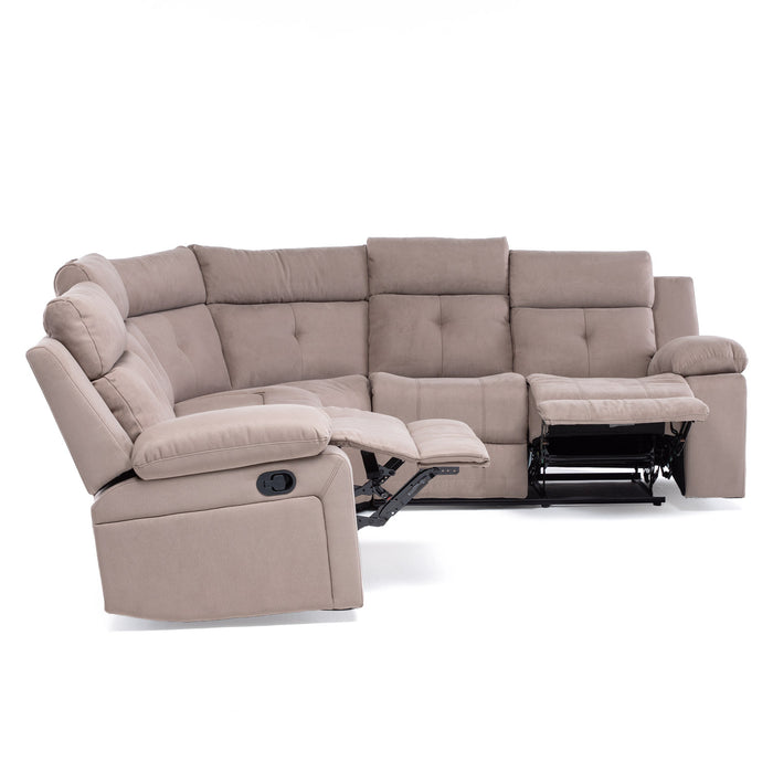 Sofá Seccional Reclinable Living Arizona Beige