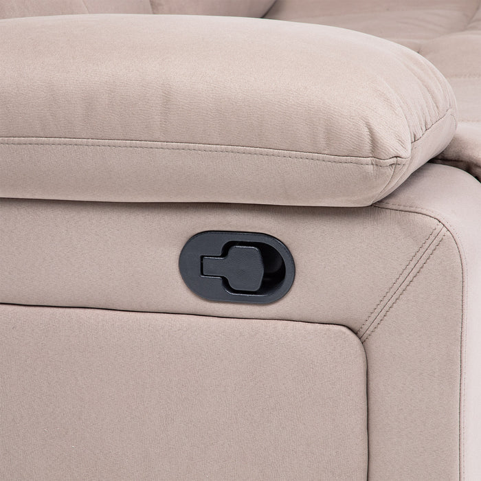 Sofá Seccional Reclinable Living Arizona Beige