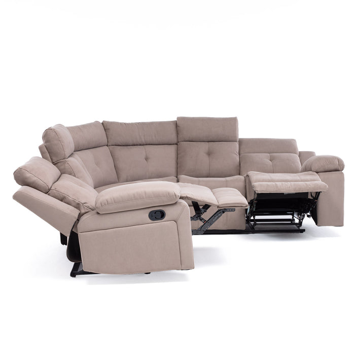 Sofá Seccional Reclinable Living Arizona Beige