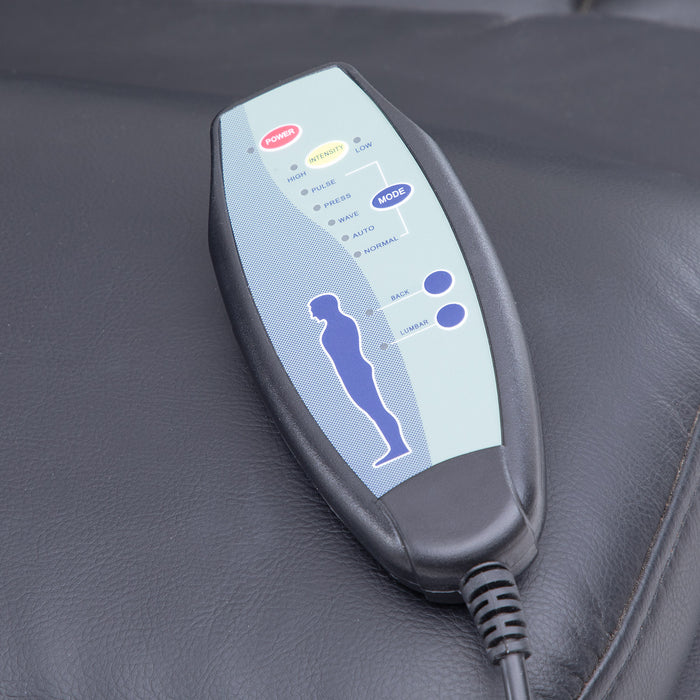 Berger Reclinable Eléctrico Masajeador 4 Puntos + Control Negro Madrid