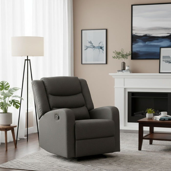 Reclinable Gris de Lino - Berger Moderno