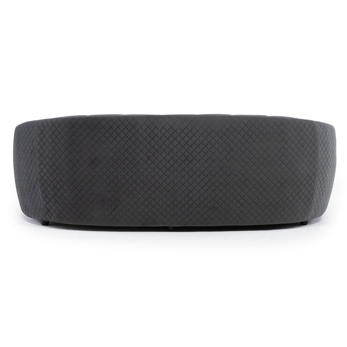 Living Elegante Sofá 3 Cuerpos + 2 Cuerpos Gris Diana