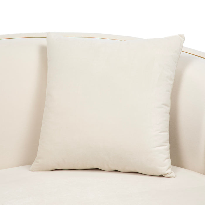 Living Elegante Sofá 3 Cuerpos + 2 Cuerpos Beige Isidora