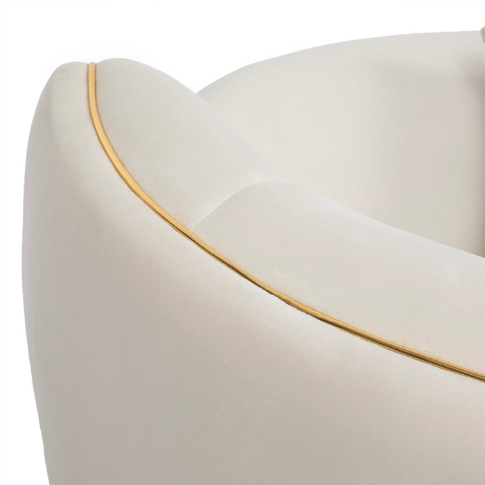 Sofá Moderno Elegante Isidora 3 Cuerpos Beige