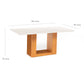 Juego de Comedor Elegante Madera Rectangular 8 Sillas Ariela