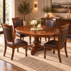 Mesa de Comedor Ovalada 4 Sillas - Tradicional Delclair