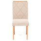 Juego de Comedor Elegante Madera Estela Rectangular 4 sillas