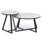 Mesa de Centro Circular Elegante Blanco Granada