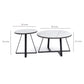 Mesa de Centro Circular Elegante Blanco Granada