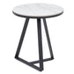 Mesa de Centro Circular Elegante Blanco Granada