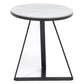 Mesa de Centro Circular Elegante Blanco Granada