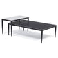Mesa de Centro Rectangular Elegante Blanca Marbella