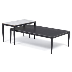 Mesa de Centro Rectangular Elegante Blanca Marbella