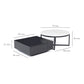 Mesa de Centro Elegante Blanca con Negro Murcia