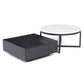 Mesa de Centro Elegante Blanca con Negro Murcia