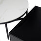 Mesa de Centro Elegante Blanca con Negro Murcia