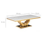 Mesa de Centro Rectangular Moderna Blanca Cartagena