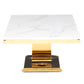 Mesa de Centro Rectangular Moderna Blanca Cartagena